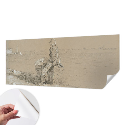 Selbstklebende Fototapete fürs Kinderzimmer Nostalgische Szene