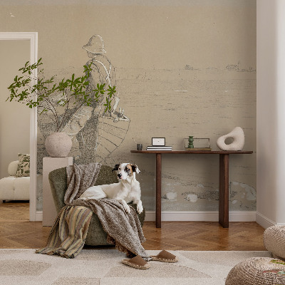 Selbstklebende Fototapete fürs Kinderzimmer Nostalgische Szene