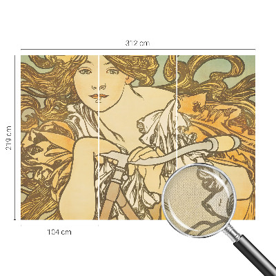 3D-Fototapete fürs Wohnzimmer Frühlingseleganz