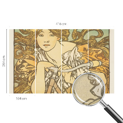 3D-Fototapete fürs Wohnzimmer Frühlingseleganz