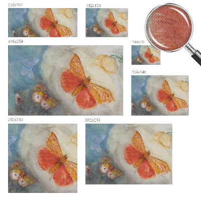 Fototapete nach Maß Bunte Schmetterlinge