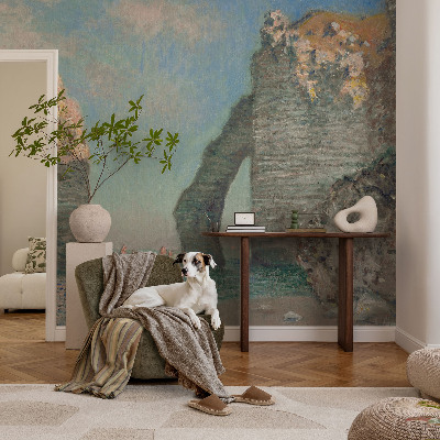 Vintage tapete Felsige Landschaft