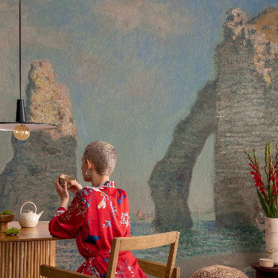 Vintage tapete Felsige Landschaft