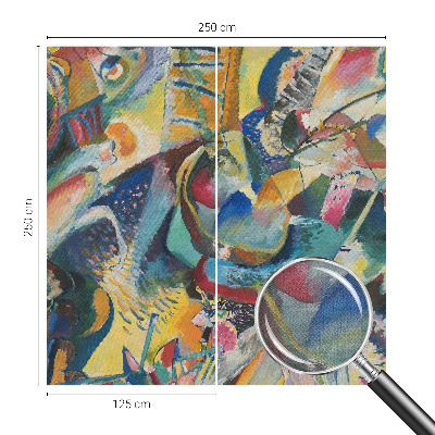 Selbstklebende Fototapete fürs Wohnzimmer Farbenfrohe abstrakte