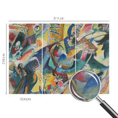 Selbstklebende Fototapete fürs Wohnzimmer Farbenfrohe abstrakte