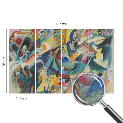 Selbstklebende Fototapete fürs Wohnzimmer Farbenfrohe abstrakte