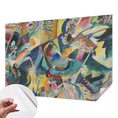 Selbstklebende Fototapete fürs Wohnzimmer Farbenfrohe abstrakte