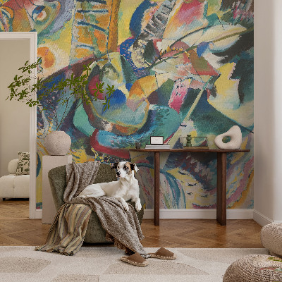 Selbstklebende Fototapete fürs Wohnzimmer Farbenfrohe abstrakte