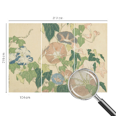 3D-Fototapete fürs Wohnzimmer Florale Eleganz