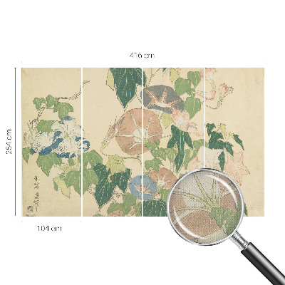 3D-Fototapete fürs Wohnzimmer Florale Eleganz