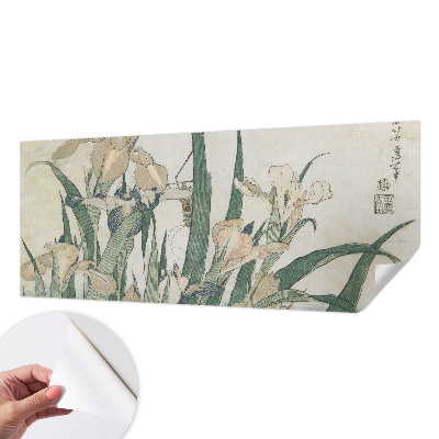 3D-Fototapete fürs Schlafzimmer Zarte Schwertlilien