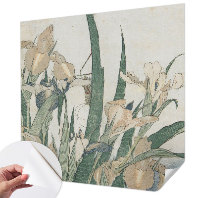 3D-Fototapete fürs Schlafzimmer Zarte Schwertlilien