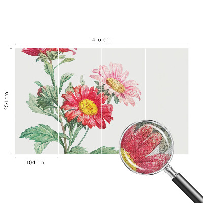 Moderne Fototapete nach Maß Zarte Blüten