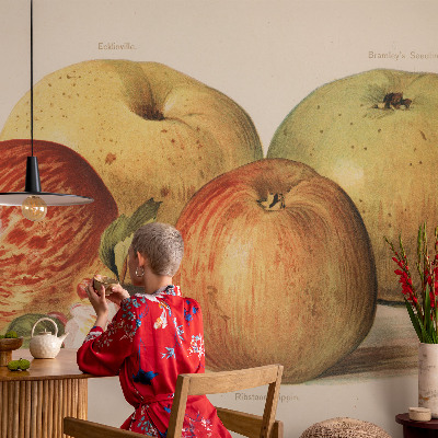 Vintage tapete Apfelblüten