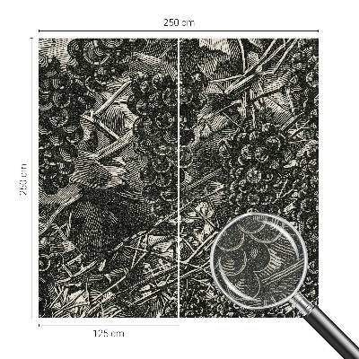 Hochwertige Bildtapete Traubenabdruck