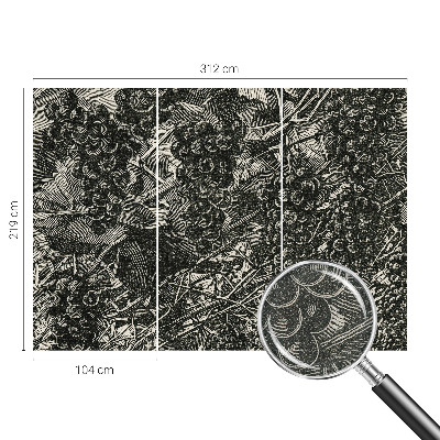 Hochwertige Bildtapete Traubenabdruck