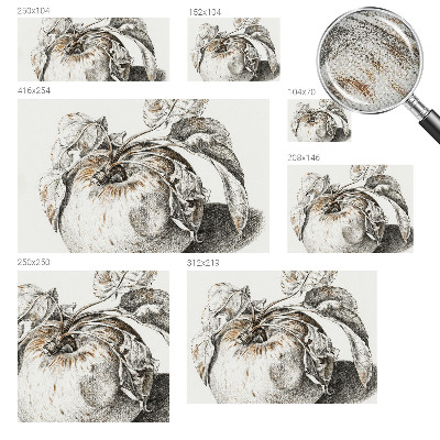 Selbstklebende Fototapete fürs Schlafzimmer Apfelblätter