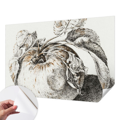 Selbstklebende Fototapete fürs Schlafzimmer Apfelblätter