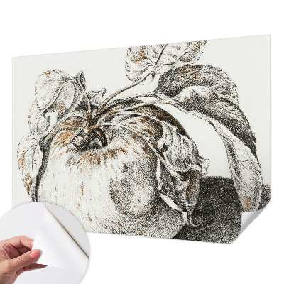 Selbstklebende Fototapete fürs Schlafzimmer Apfelblätter