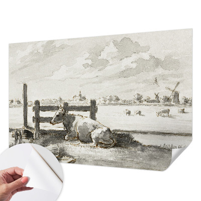 Selbstklebende Fototapete fürs Schlafzimmer Ländliche Idylle