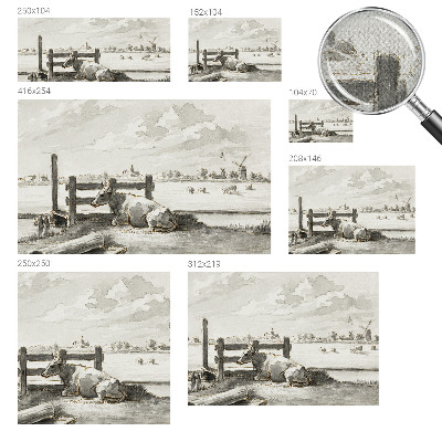 Selbstklebende Fototapete fürs Schlafzimmer Ländliche Idylle