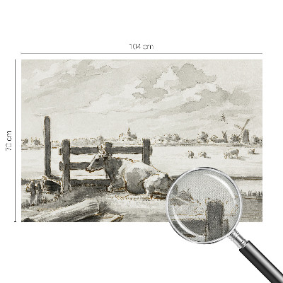 Selbstklebende Fototapete fürs Schlafzimmer Ländliche Idylle