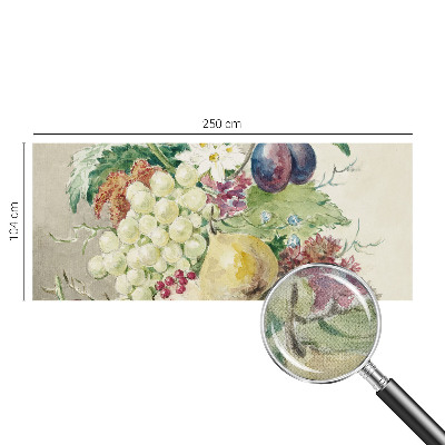 Selbstklebende Fototapete fürs Kinderzimmer Blüten und Früchte