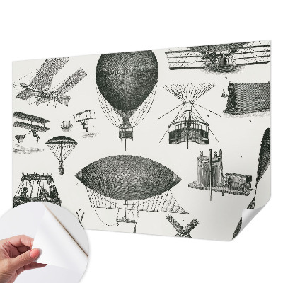 3D-Fototapete fürs Wohnzimmer Geschichte der Luftfahrt