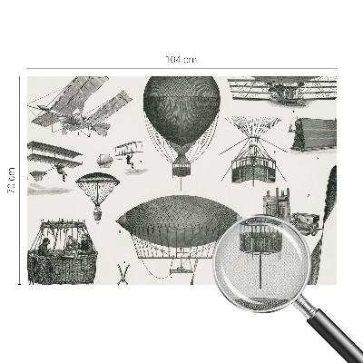 3D-Fototapete fürs Wohnzimmer Geschichte der Luftfahrt