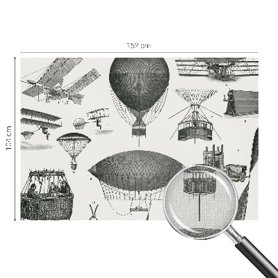 3D-Fototapete fürs Wohnzimmer Geschichte der Luftfahrt