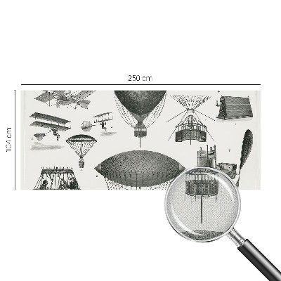 3D-Fototapete fürs Wohnzimmer Geschichte der Luftfahrt