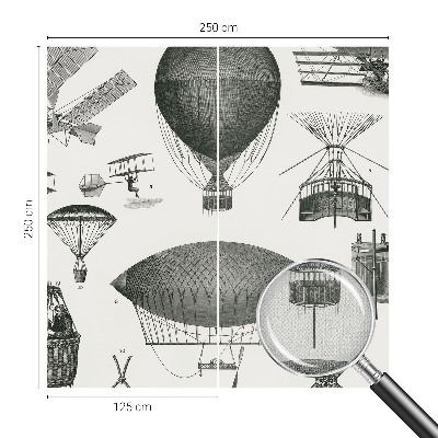 3D-Fototapete fürs Wohnzimmer Geschichte der Luftfahrt