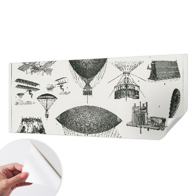 3D-Fototapete fürs Wohnzimmer Geschichte der Luftfahrt