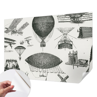 3D-Fototapete fürs Wohnzimmer Geschichte der Luftfahrt