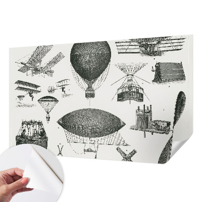 3D-Fototapete fürs Wohnzimmer Geschichte der Luftfahrt