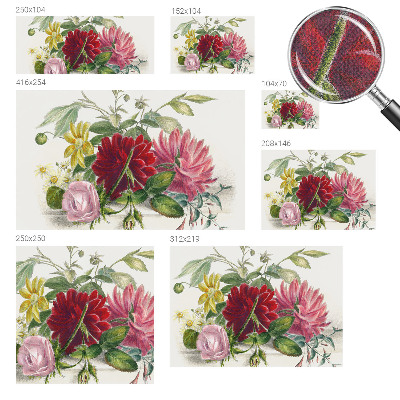 3D-Fototapete fürs Schlafzimmer Blumenstrauß