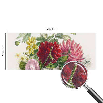 3D-Fototapete fürs Schlafzimmer Blumenstrauß