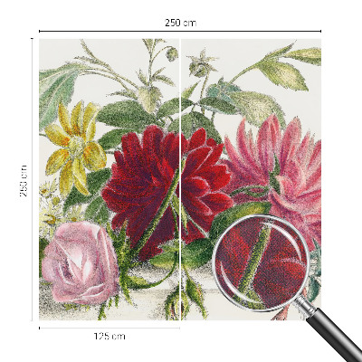 3D-Fototapete fürs Schlafzimmer Blumenstrauß