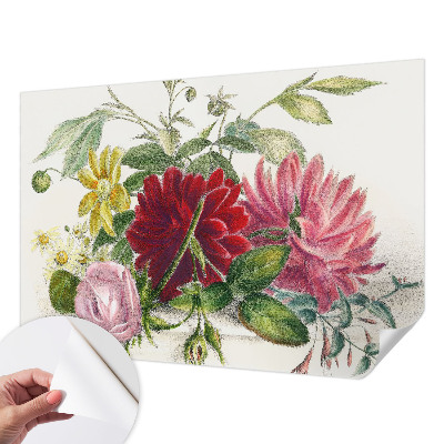 3D-Fototapete fürs Schlafzimmer Blumenstrauß