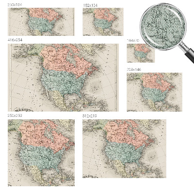 Fototapete nach Maß Historische Karte