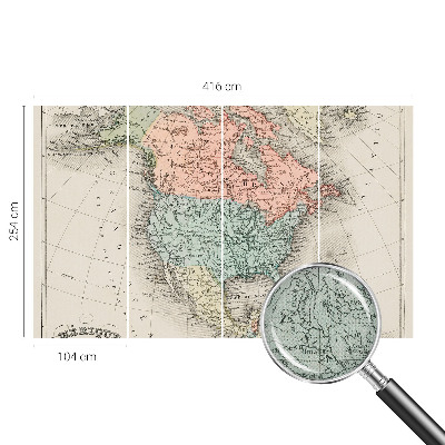 Fototapete nach Maß Historische Karte