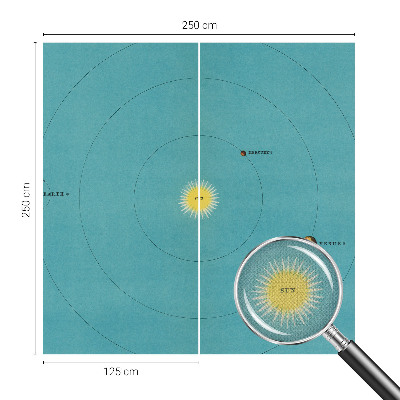 Moderne Fototapete nach Maß Kosmisches System