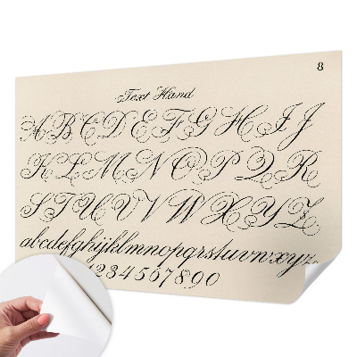 3D-Fototapete fürs Wohnzimmer Kalligrafische Schrift