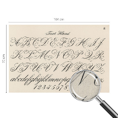 3D-Fototapete fürs Wohnzimmer Kalligrafische Schrift