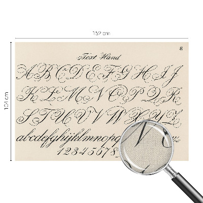 3D-Fototapete fürs Wohnzimmer Kalligrafische Schrift