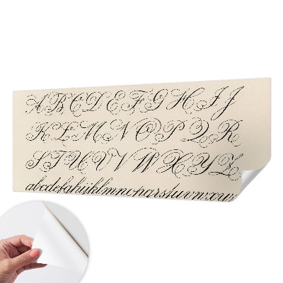 3D-Fototapete fürs Wohnzimmer Kalligrafische Schrift