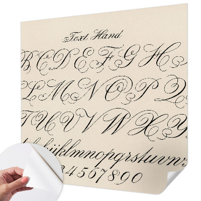 3D-Fototapete fürs Wohnzimmer Kalligrafische Schrift