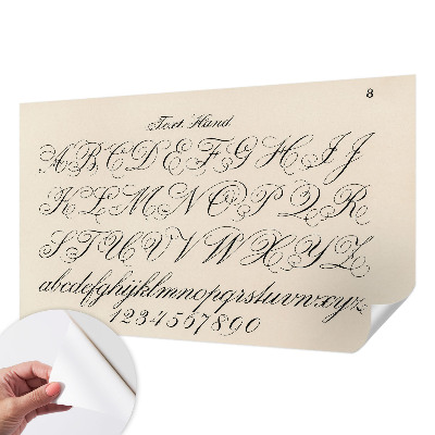 3D-Fototapete fürs Wohnzimmer Kalligrafische Schrift