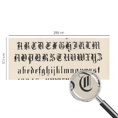 Motivtapete nach Maß gotische Buchstaben