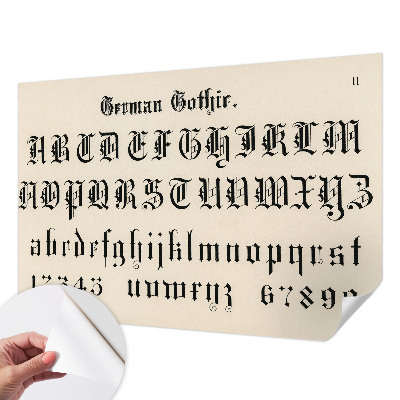 Motivtapete nach Maß gotische Buchstaben